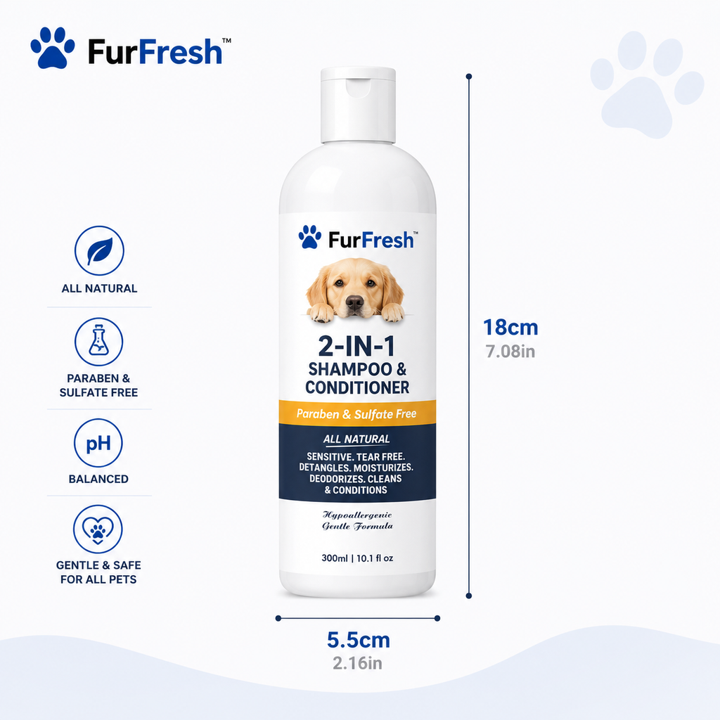 LUMi™ All Natural 2-in-1 Pet Moisturizing and Detangling Shampoo
