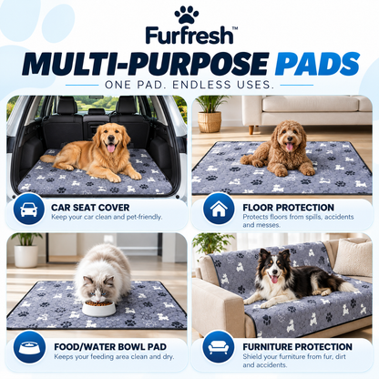 FurFresh™ Premium Washable Pet Pee Pads | 2 Pack