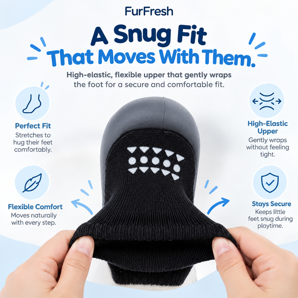 FurFresh™ Cotton Knit Sock Shoes