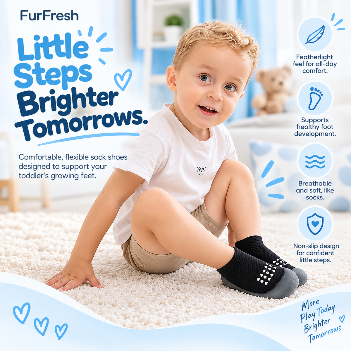 FurFresh™ Cotton Knit Sock Shoes