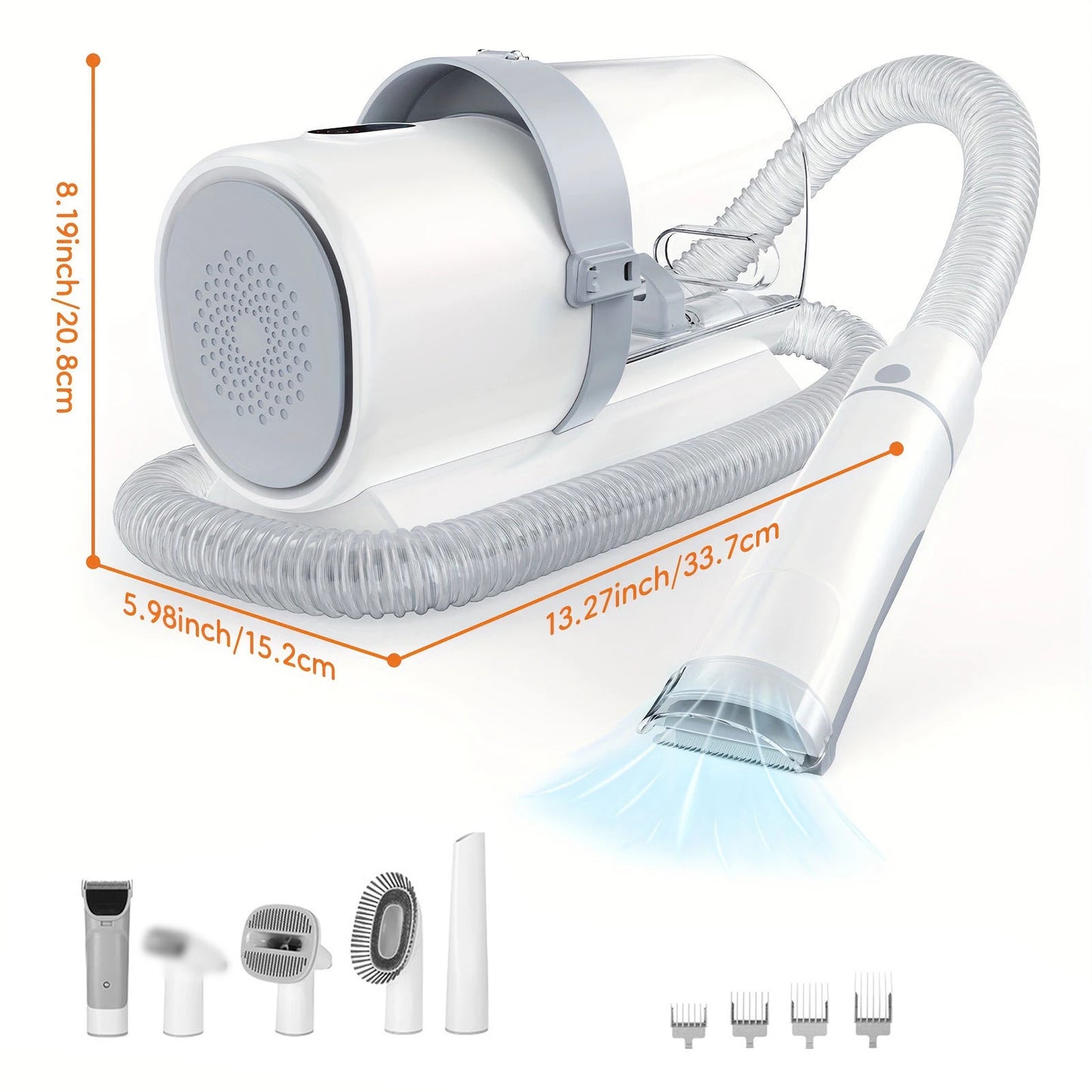 Professional 5-in-1 Pet Grooming Vacuum